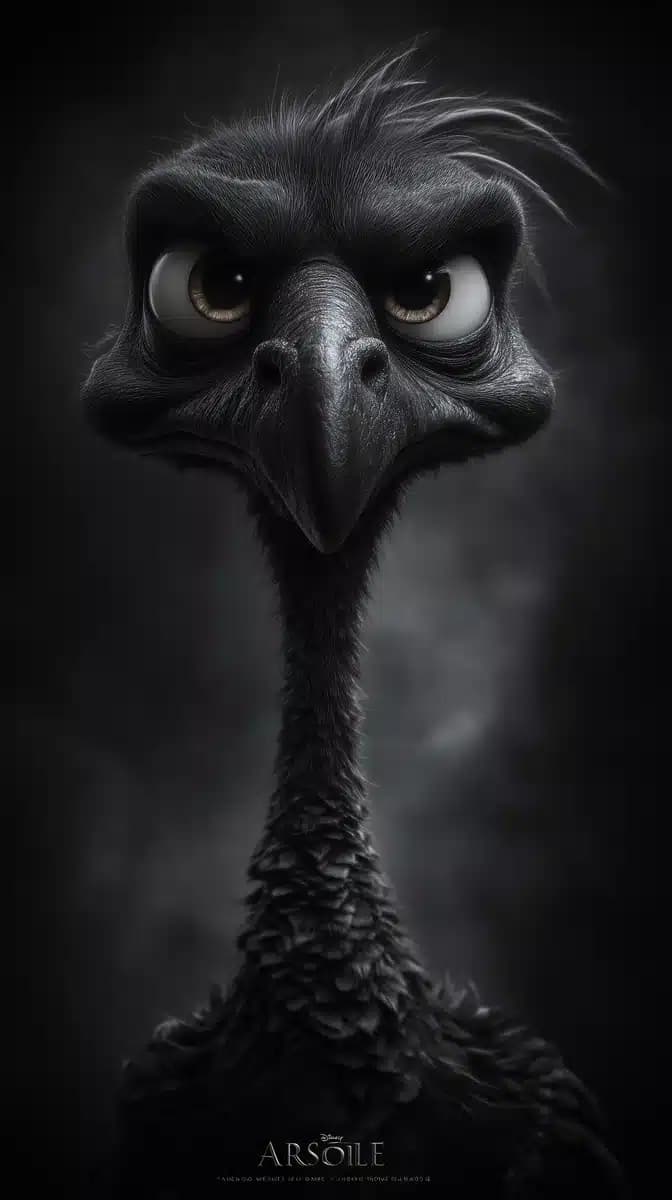 3D Pixar Bird Character