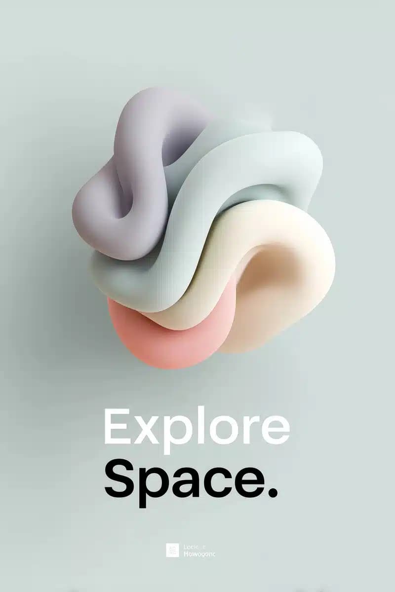 Abstract Galaxy Poster Design