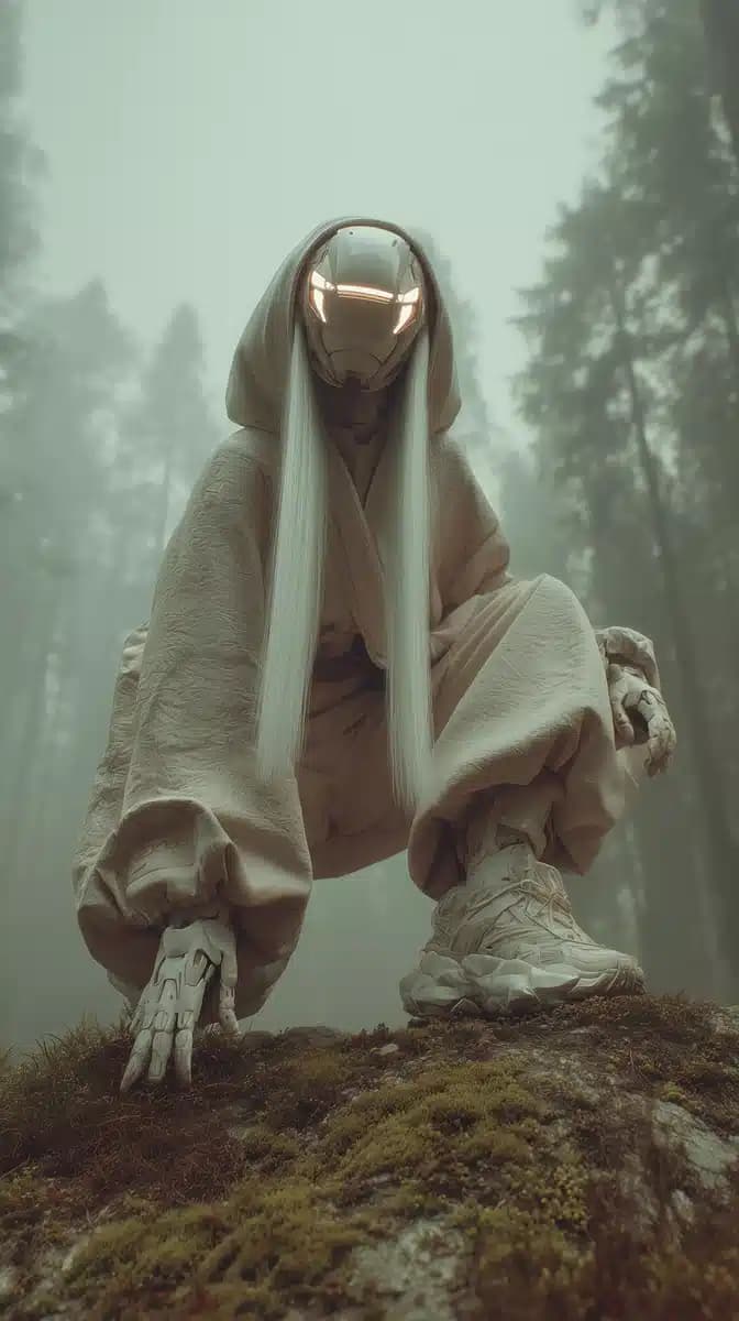Cinematic Techwear Cyborg Chase