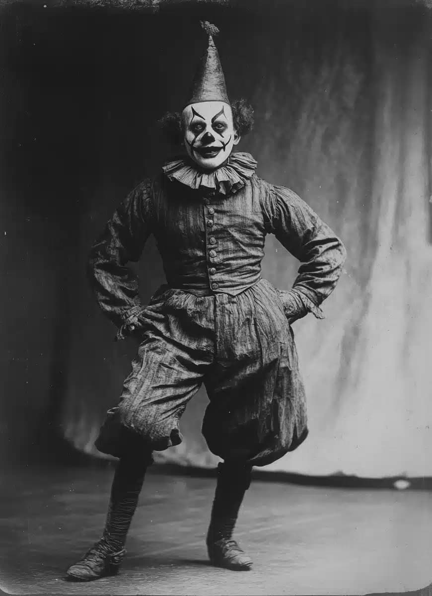 Creepy Circus Performer Portrait