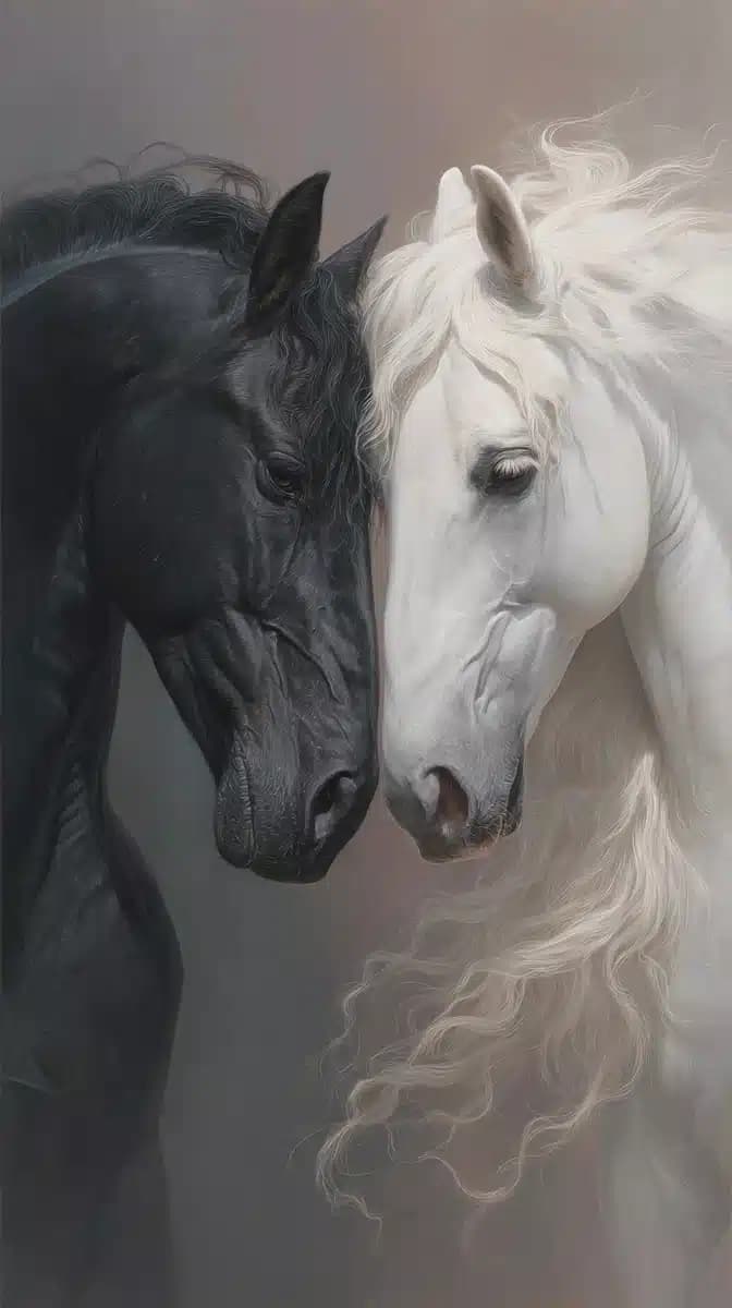 Detailed Horses Portraiture