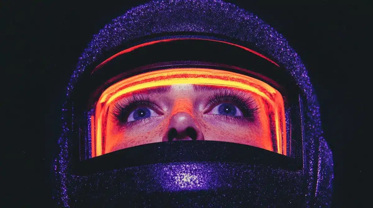 Futuristic Headset Close-Up