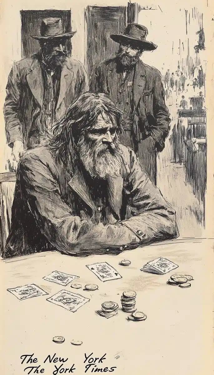 Historical Card Game Illustration