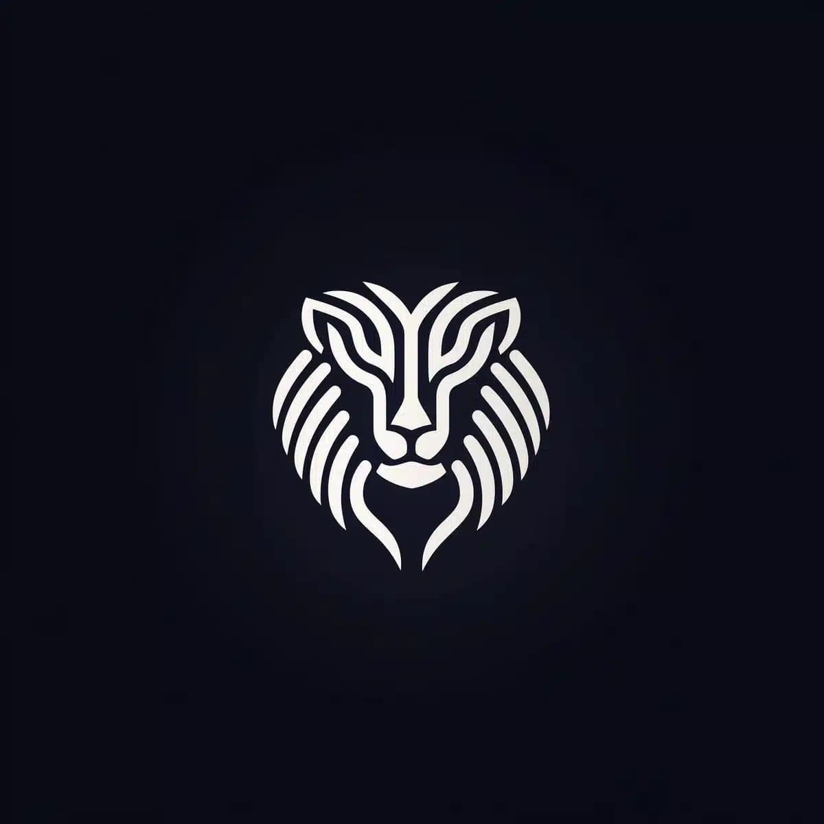 Minimalist Lion Logo Design