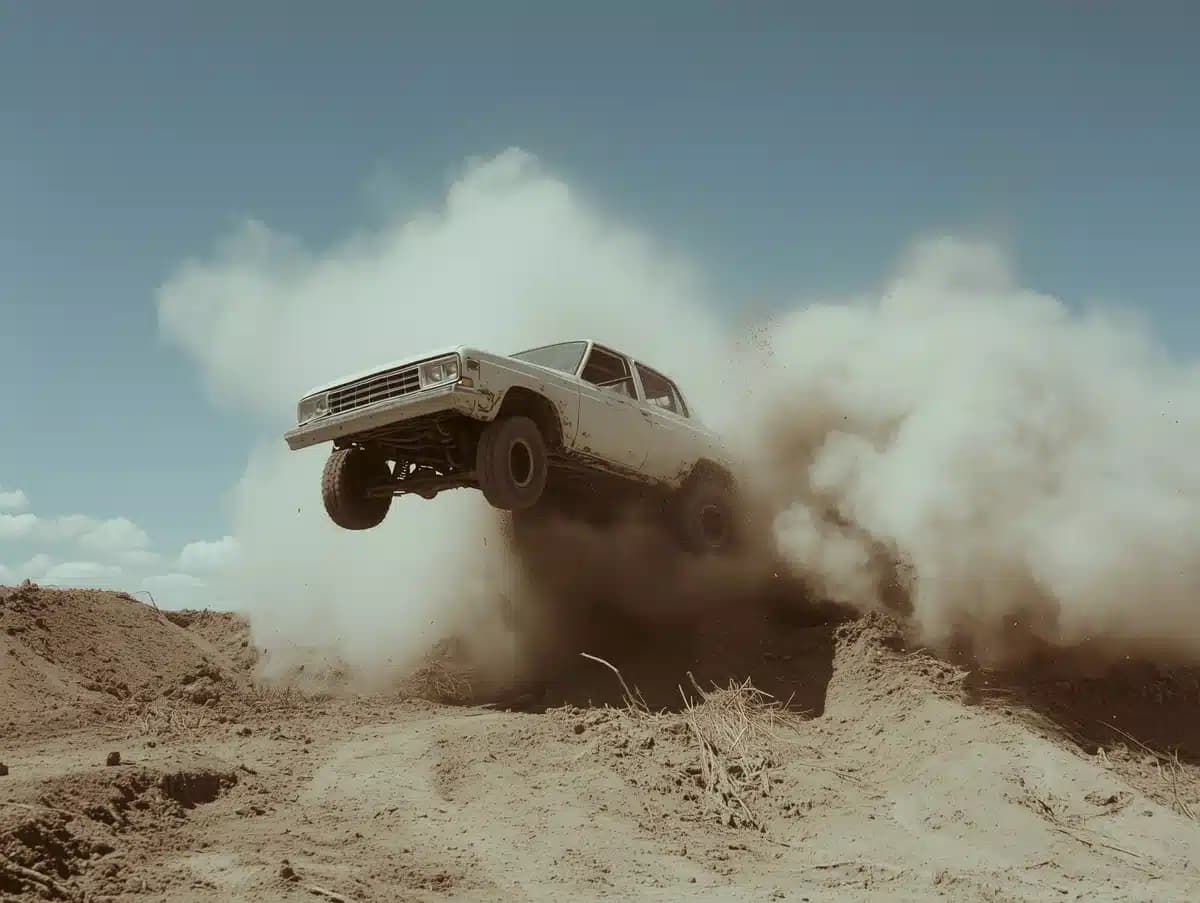 Monster Truck Leap Illustration