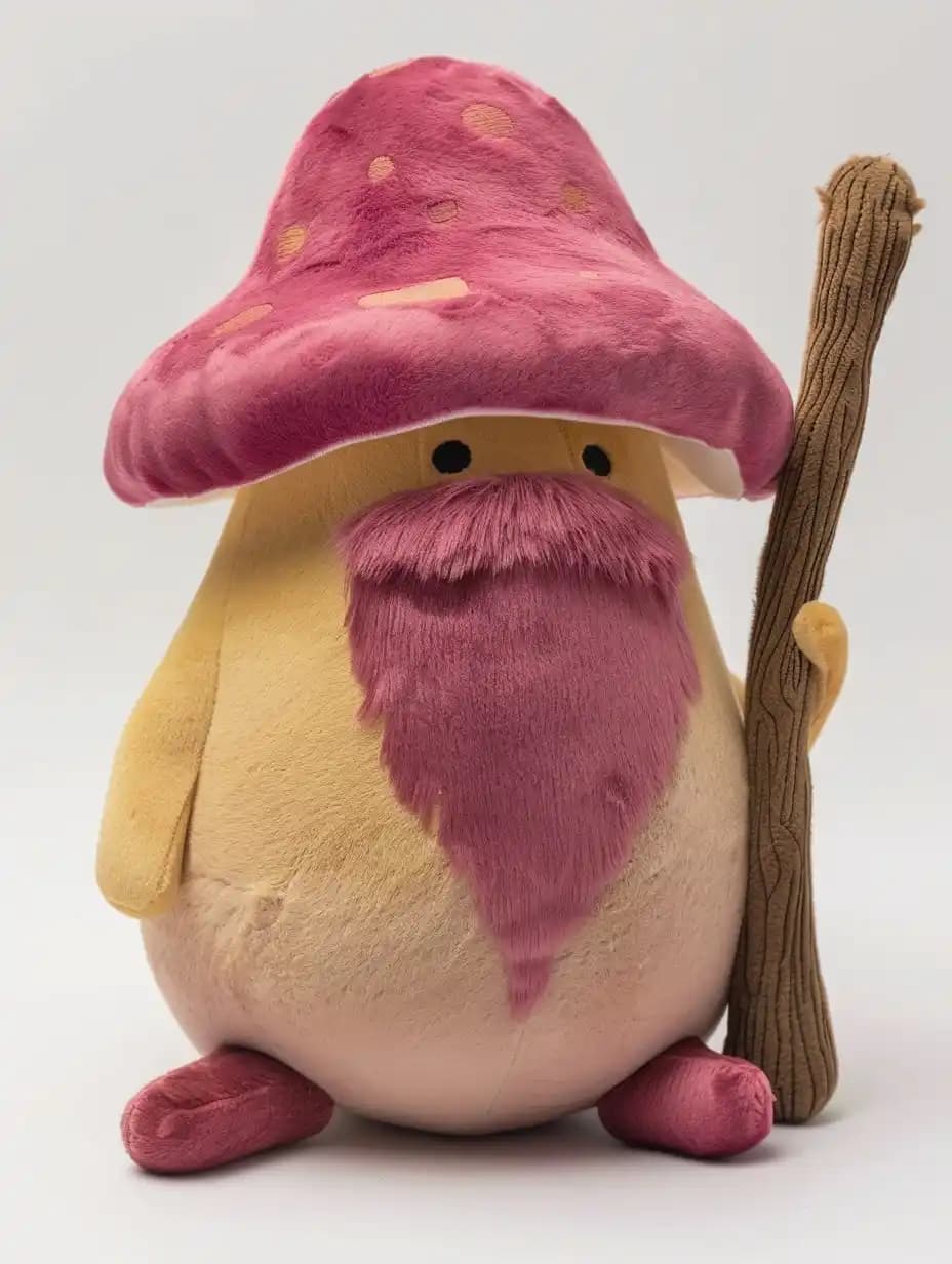 Plush Boletus Wizard Staff