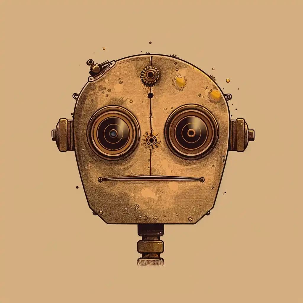 Steampunk Robot Portrait