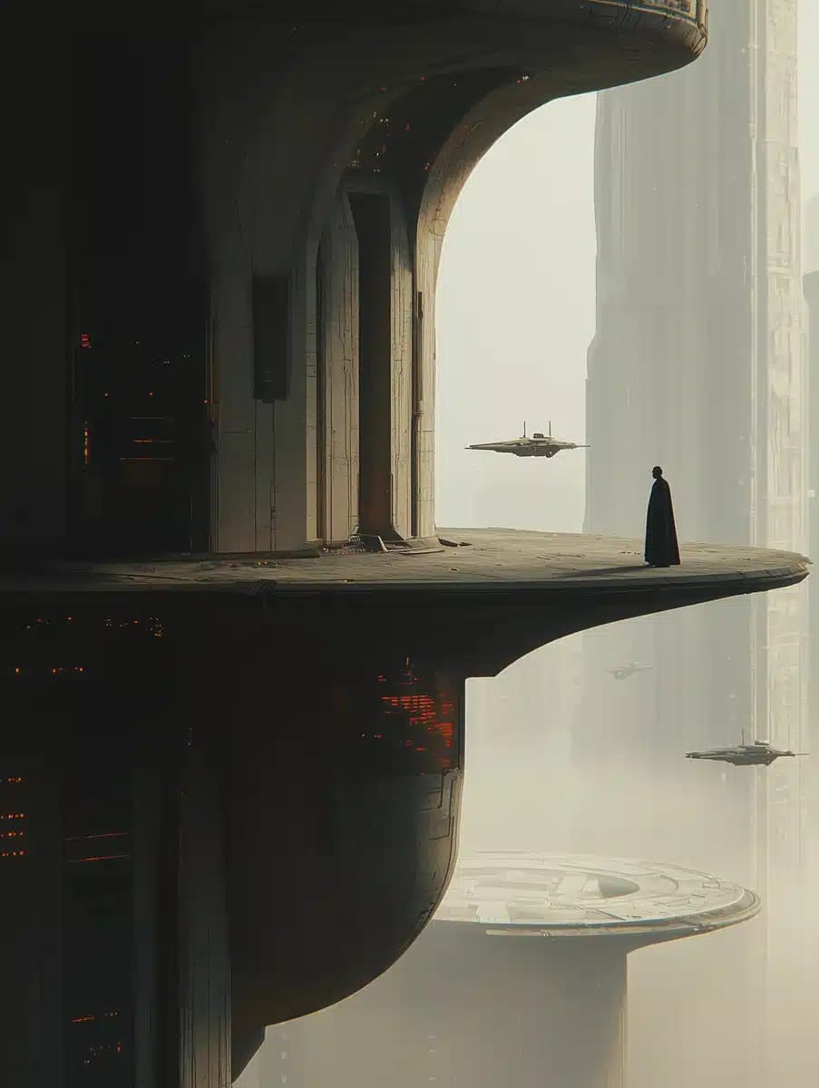 Surreal Futuristic Cityscape