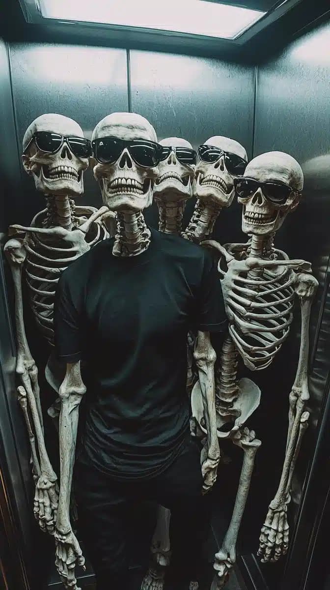 Surreal Skeleton Crew Elevator