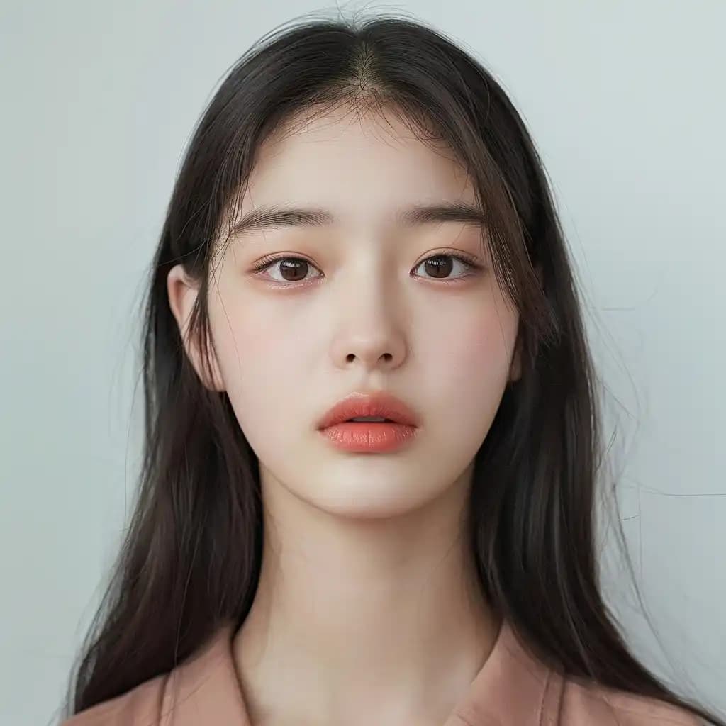 Symmetrical Korean Beauty Portrait