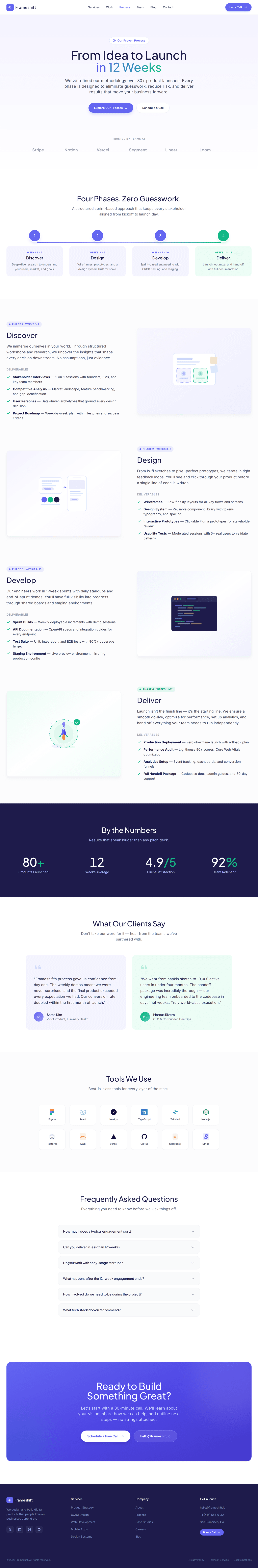 Agency Process & Methodology Page