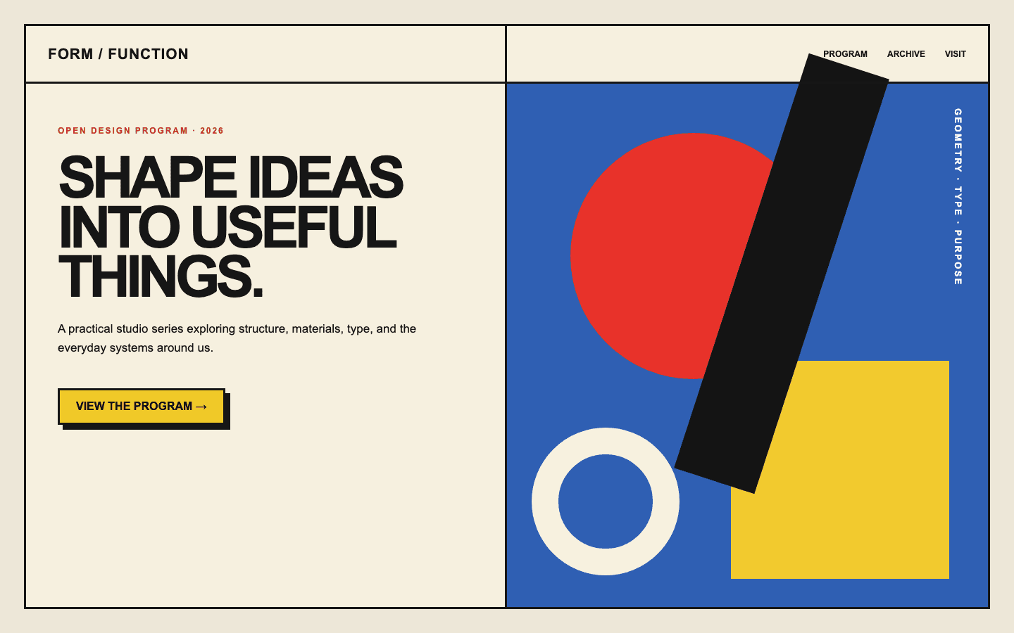 Bauhaus-inspired