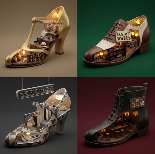 Surreal Retail Fashion History Dioramas