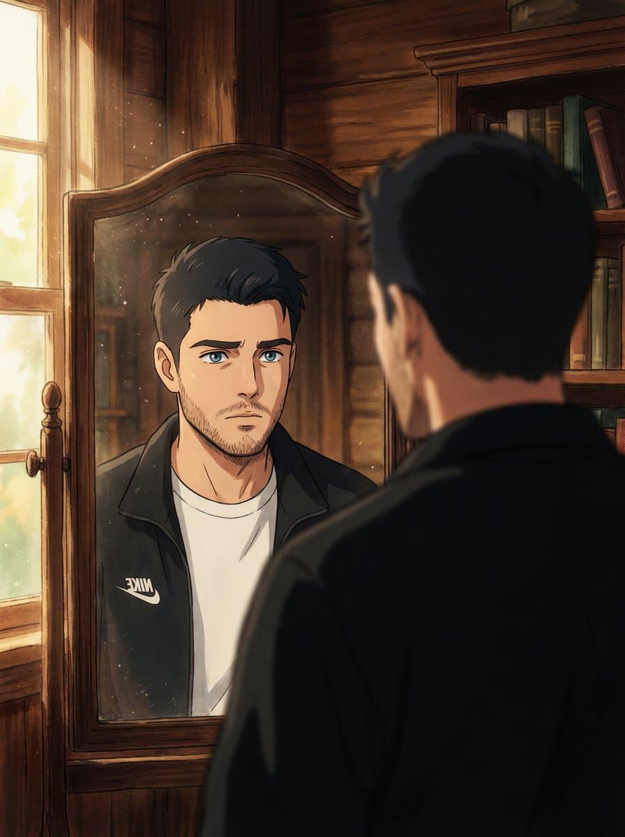Cinematic Portrait of a Man with Ghibli Art Effects