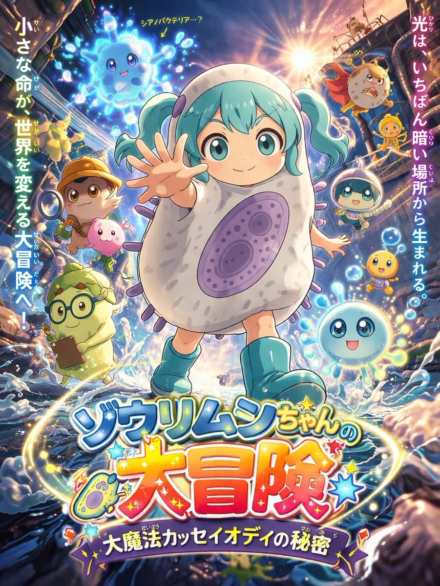 Anime Movie Poster: Paramecium-chan's Great Adventure