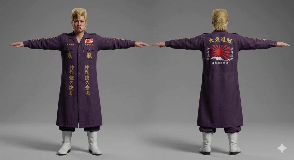 3D Bosozoku Character Model