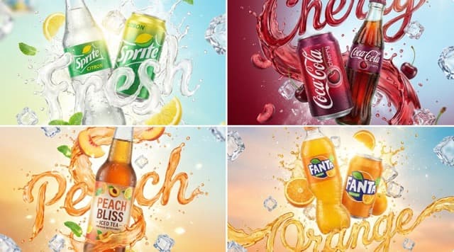 Dynamic Product Splash with Liquid Typography