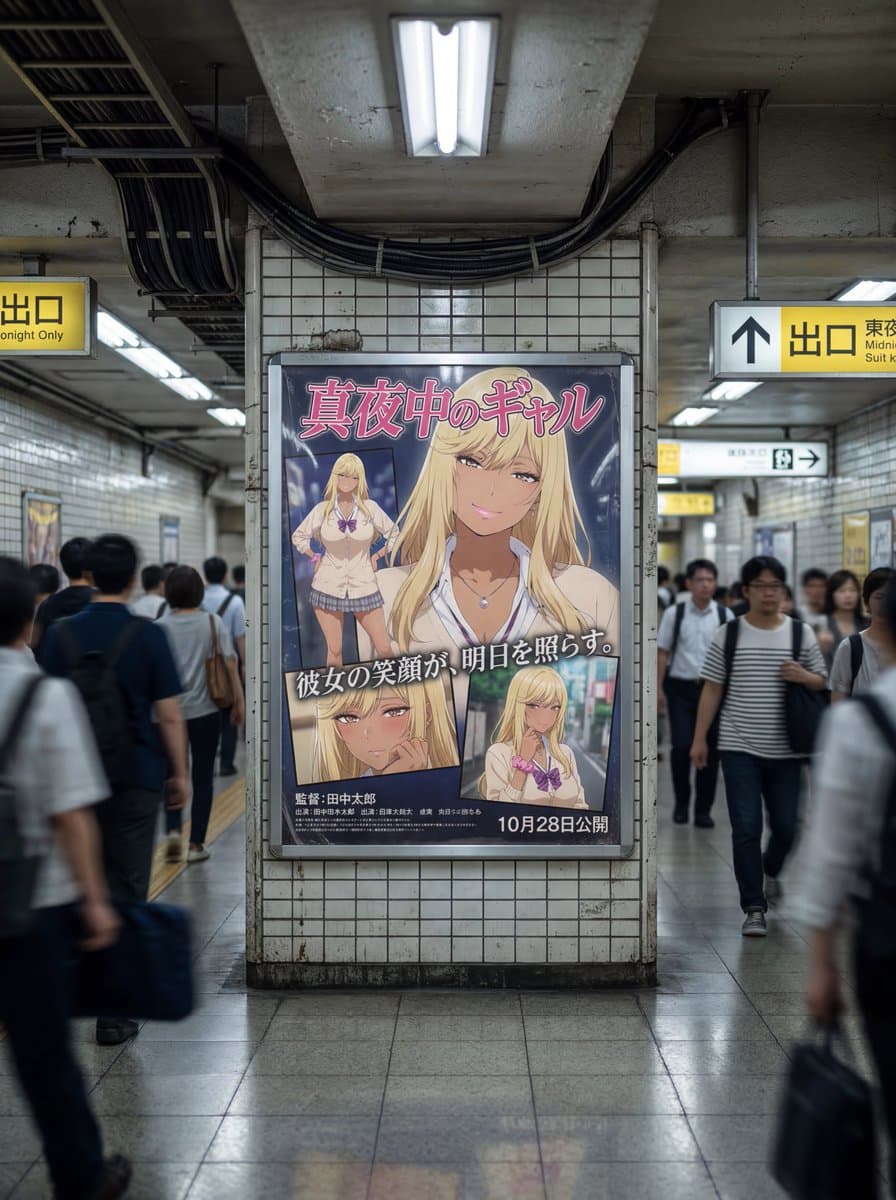 Japanese Subway Movie Poster Advertisement