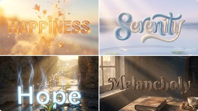 Expressive Typography in 3D Environment