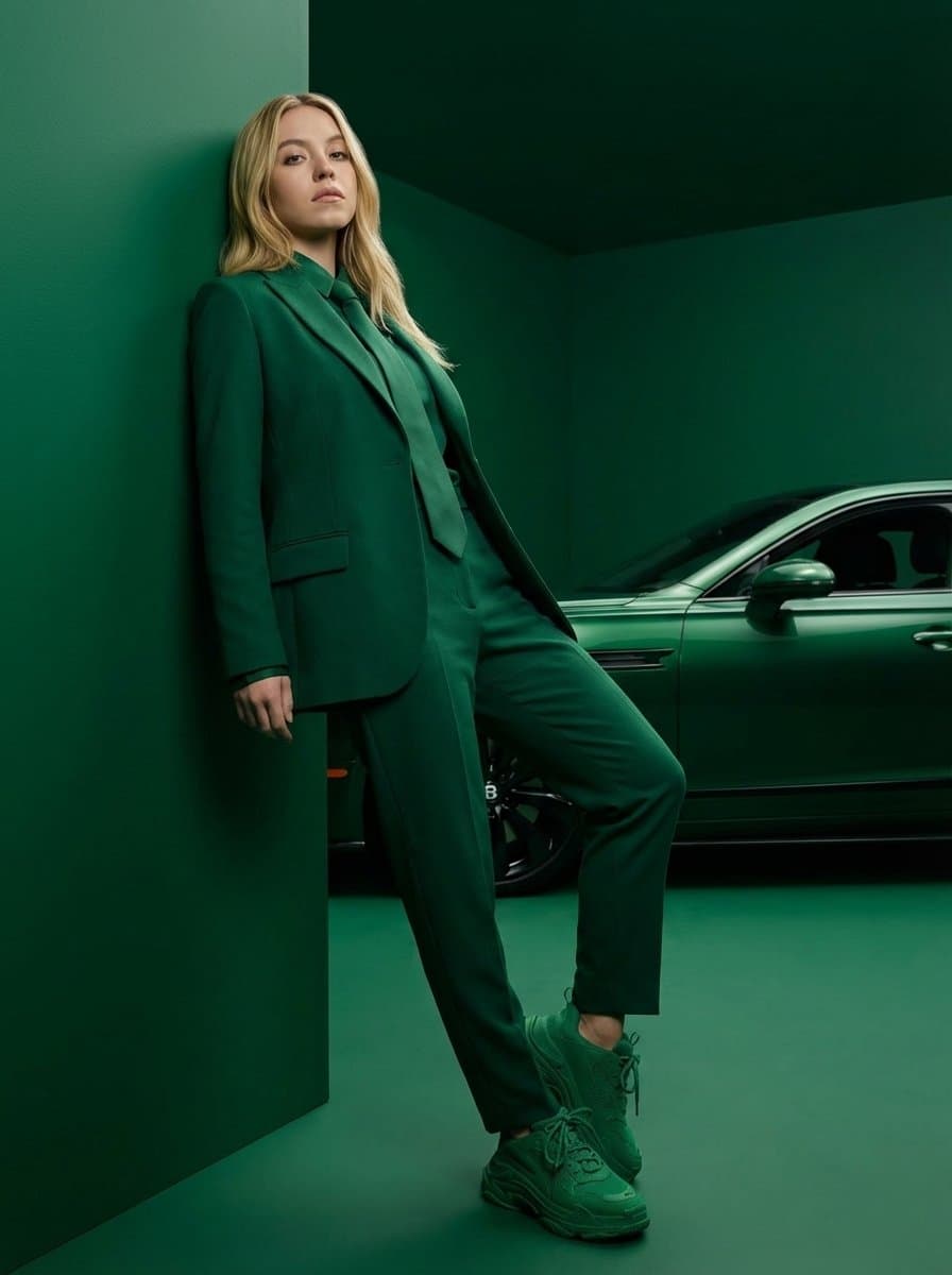 High-Fashion Editorial: Monochrome Luxury Suit