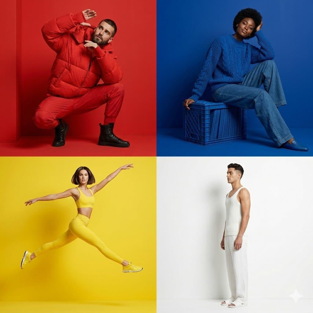Primary Color Fashion Grid