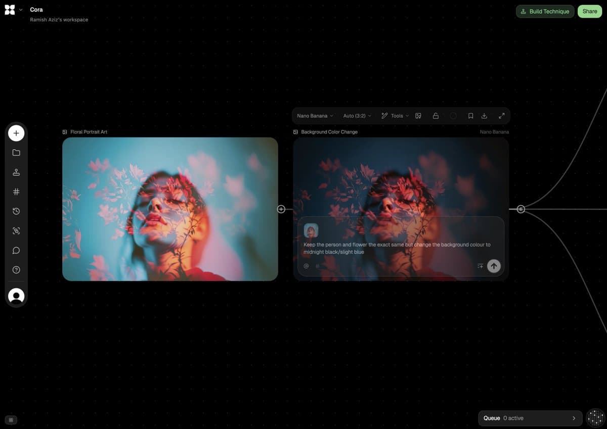 Change background to midnight black/slight blue