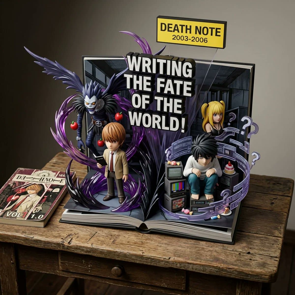 Comic Book Diorama with Vinyl Toys and SFX