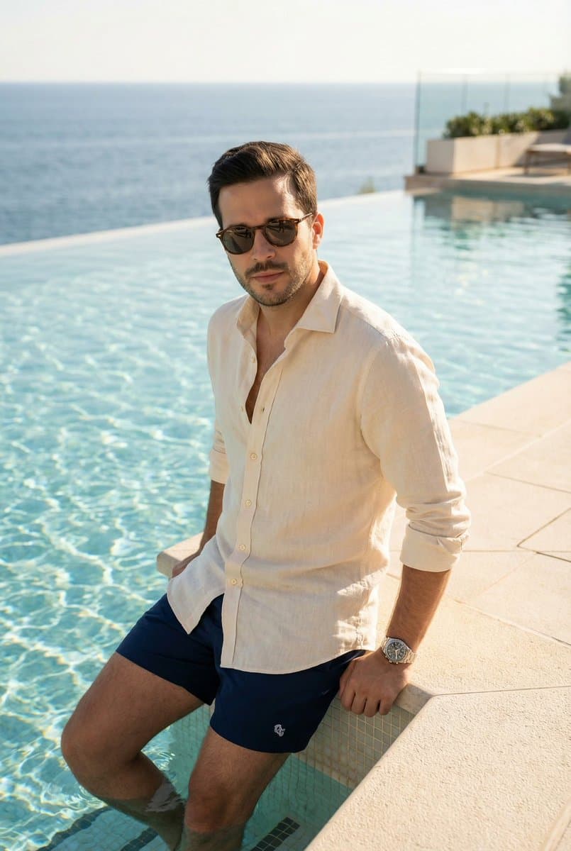 Luxurious Poolside Fashion Editorial