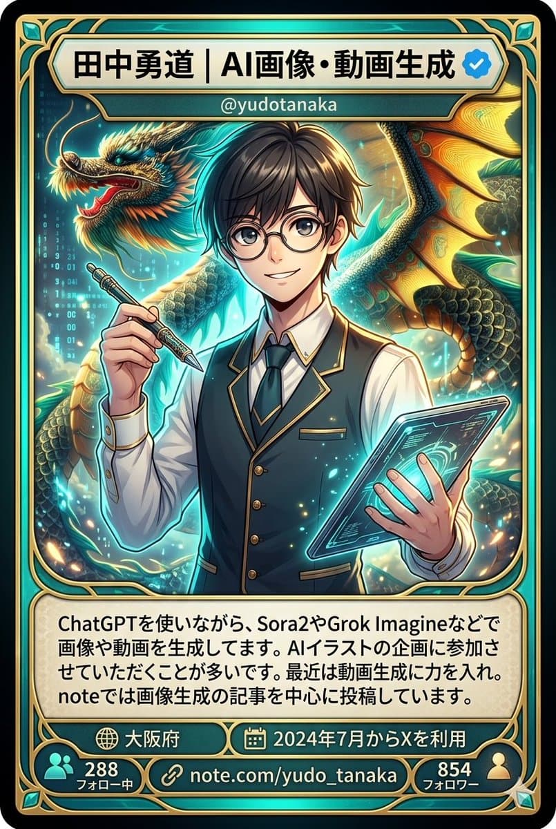 Anime Character Card from Profile Image