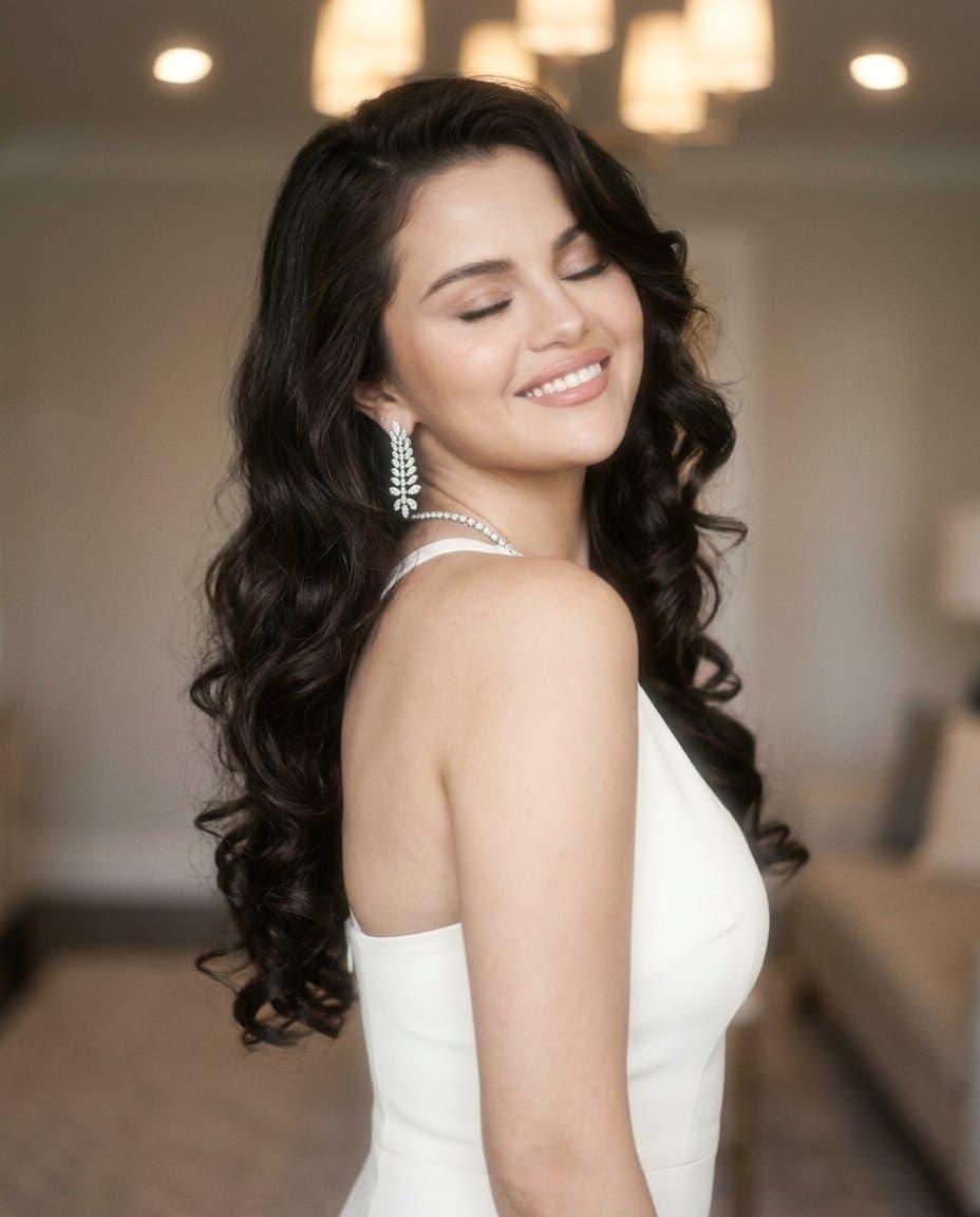 Dreamy Glam Portrait with Soft Vintage Glow