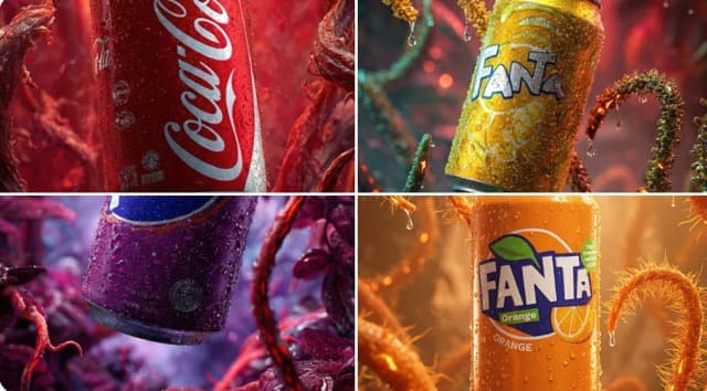 Fanta Can in Infernal Forest, Cinematic Macro Shot