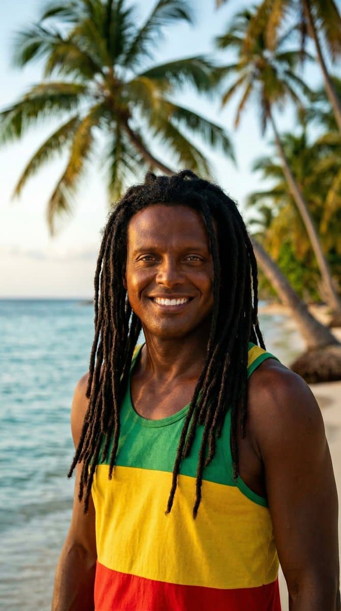 Luis Miguel as a Jamaican Reggae Musician