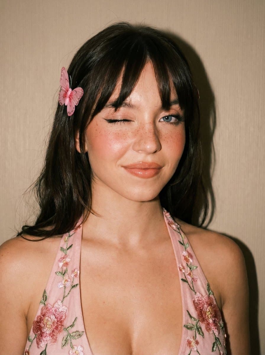 Playful Portrait with Soft Flash and Freckles