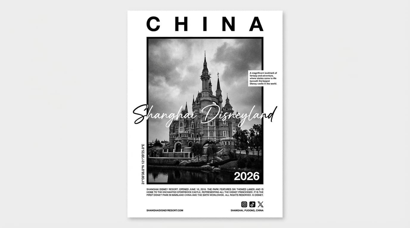Minimalist Black-and-White Editorial Poster Design