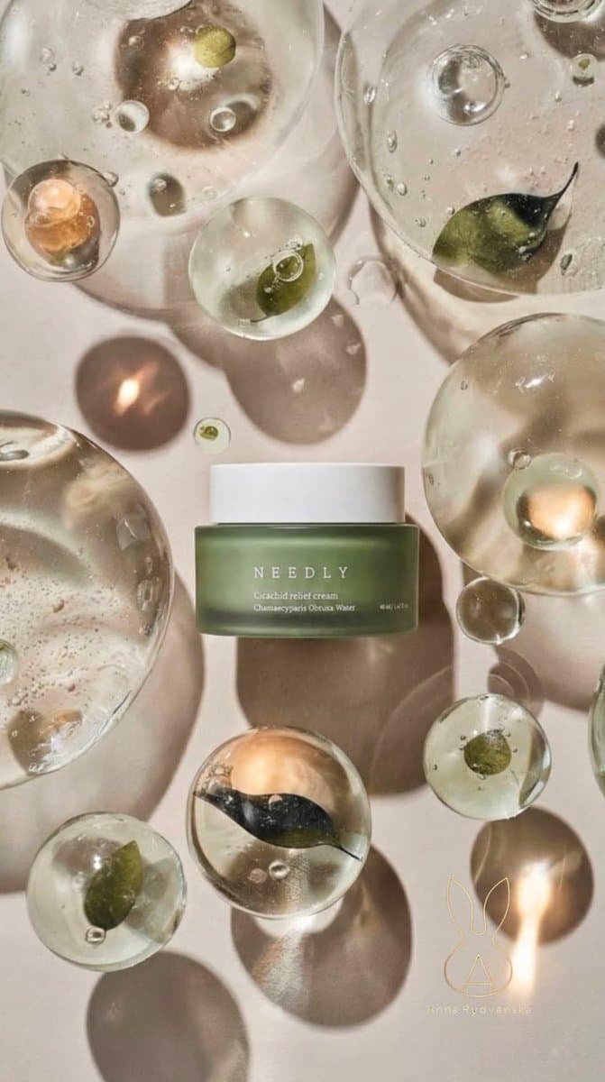 Luxury Skincare Product Still Life with Glass Spheres