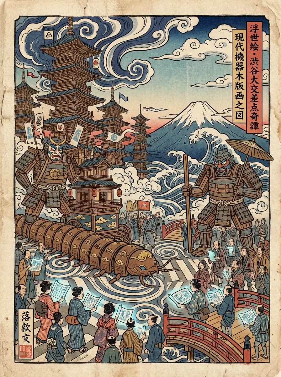 Ukiyo-e Modern Tokyo Woodblock Print