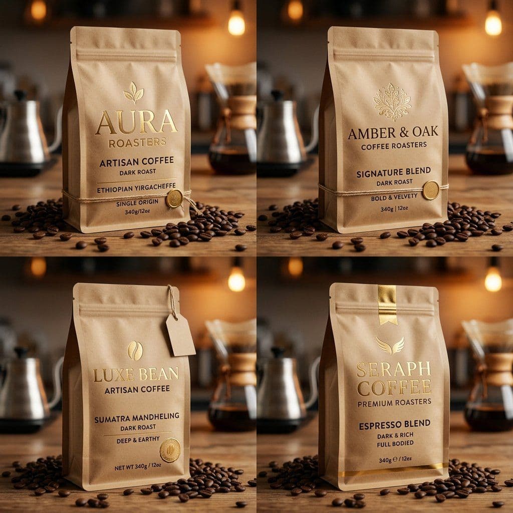 Luxury Artisan Coffee Packaging