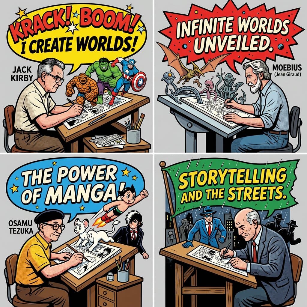 Legendary Comic Artists Diorama