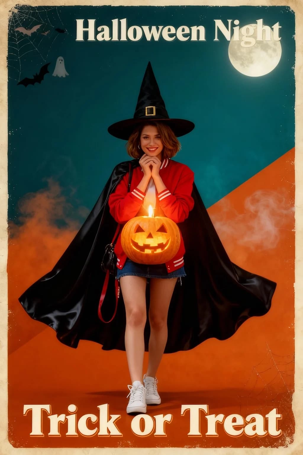 Vintage Halloween Poster Transformation