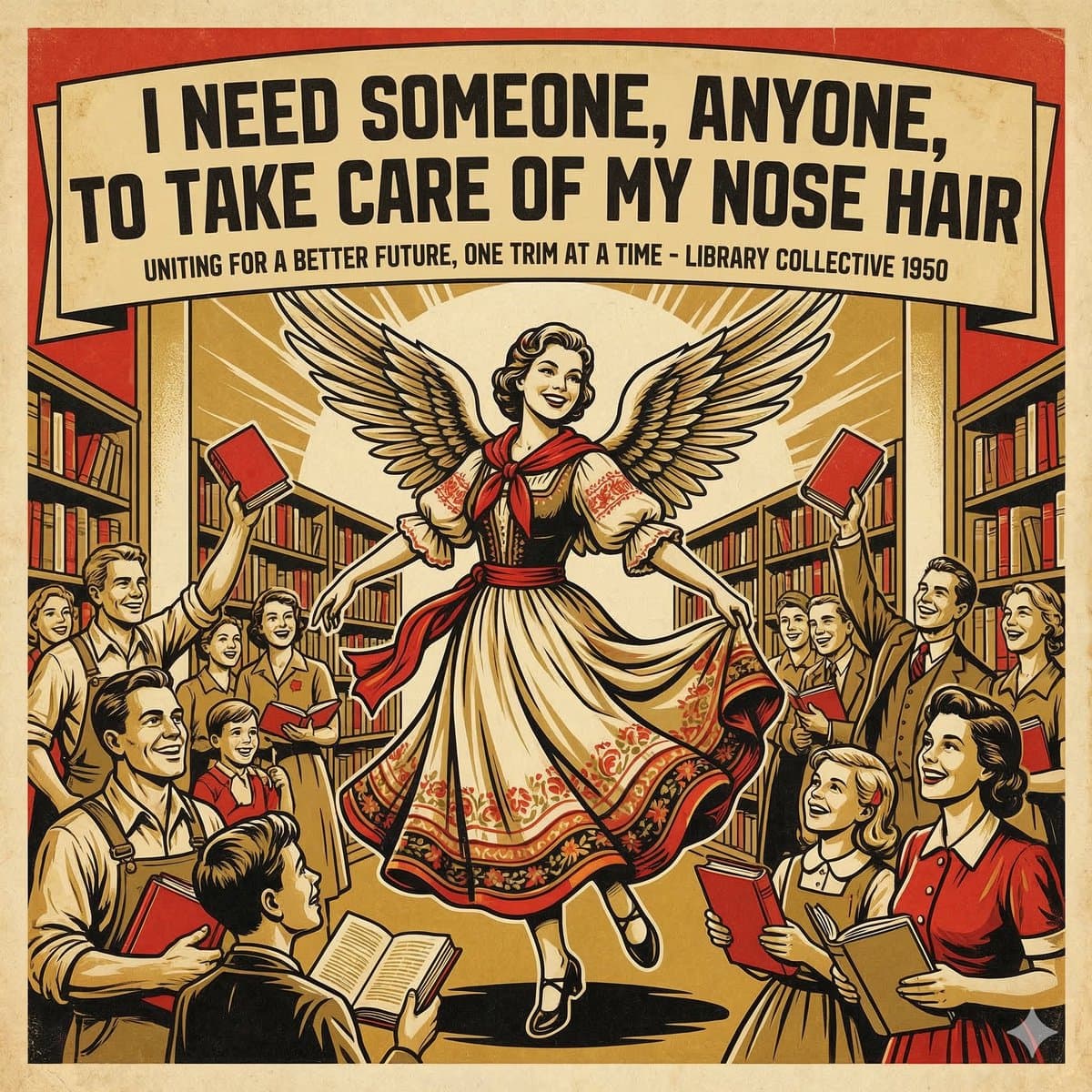 Nose Hair Propaganda Poster