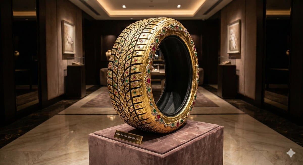Snow Tire in Luxury Atmosphere