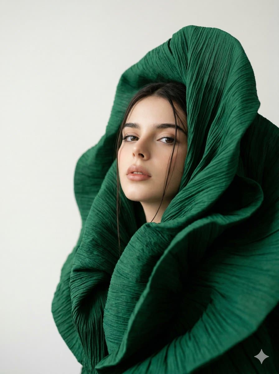 Avant-Garde Fabric Portrait with Identity Lock