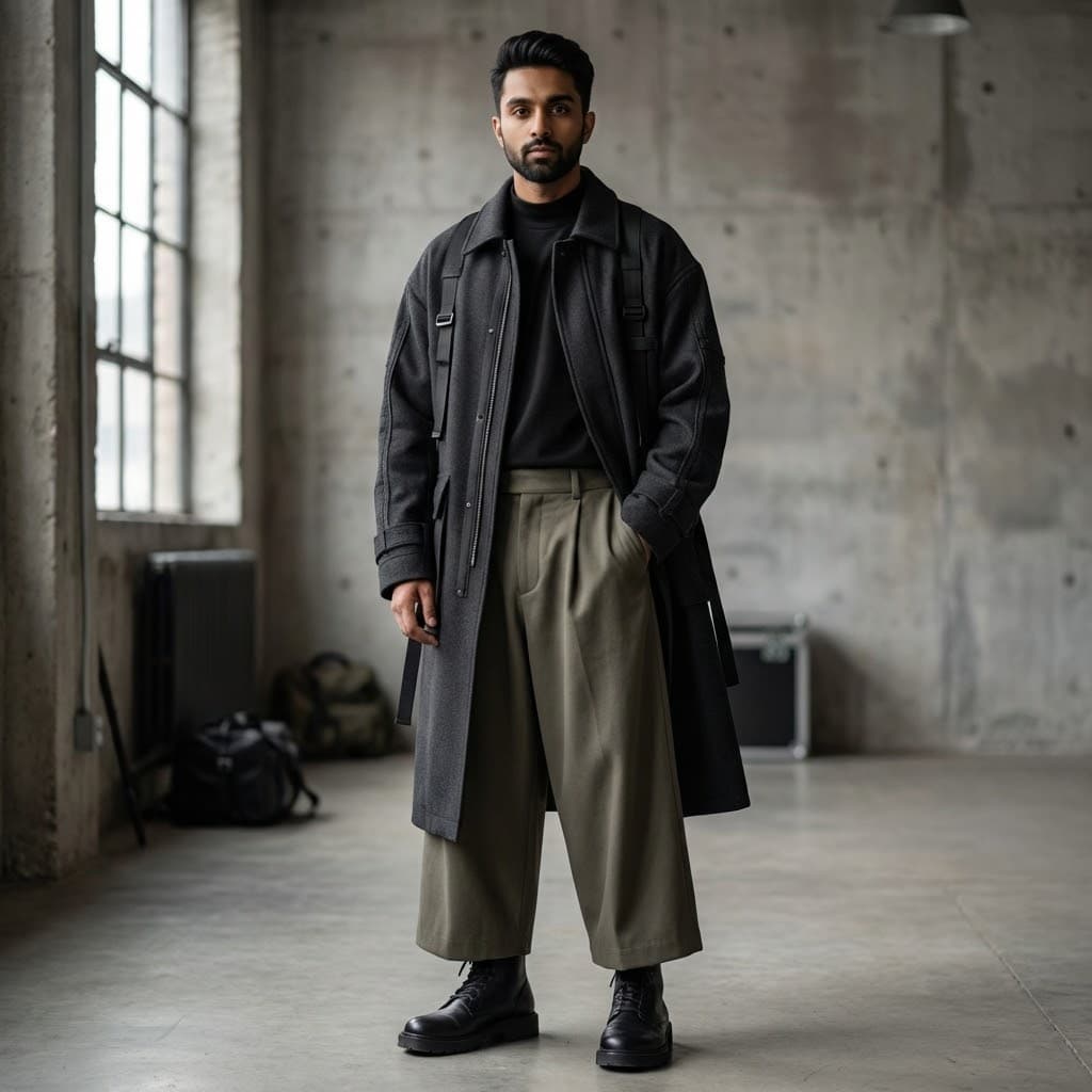 Young Man Heroic Streetwear Character Design