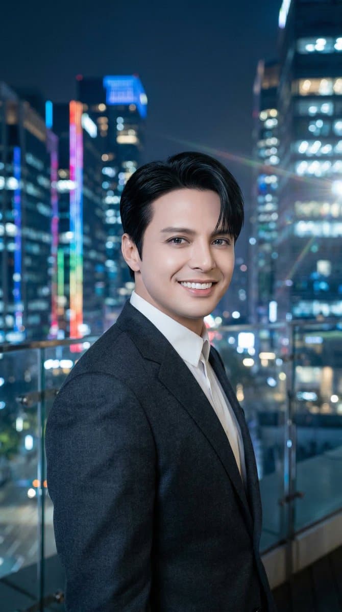 Luis Miguel K-Pop Star in Gangnam at Night
