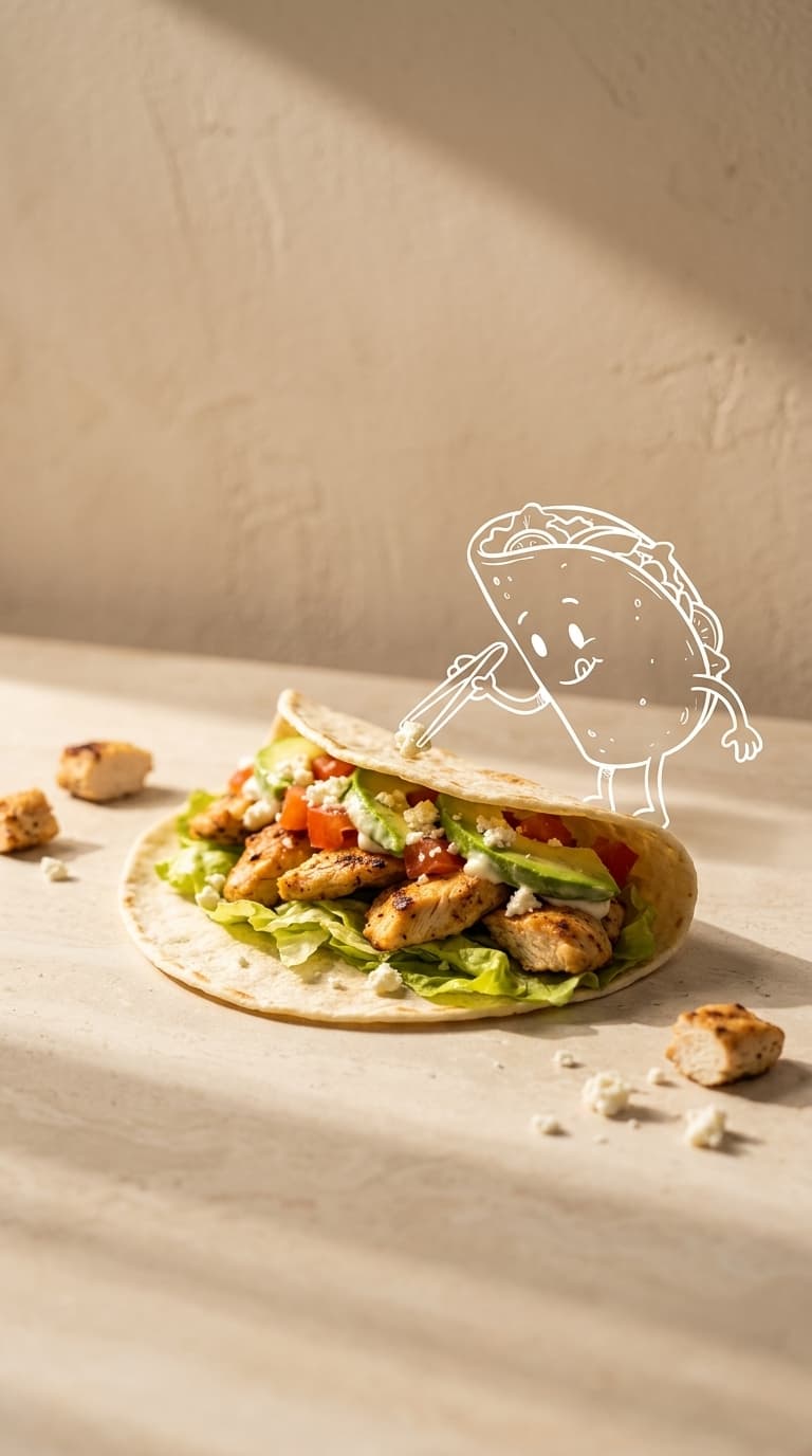 Minimalist Product Photo with Doodle Overlay