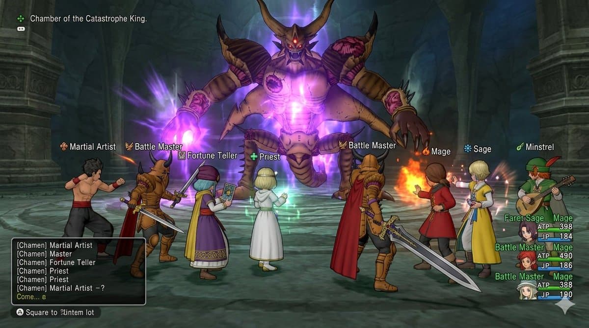 Dragon Quest X VS Calamity King Party