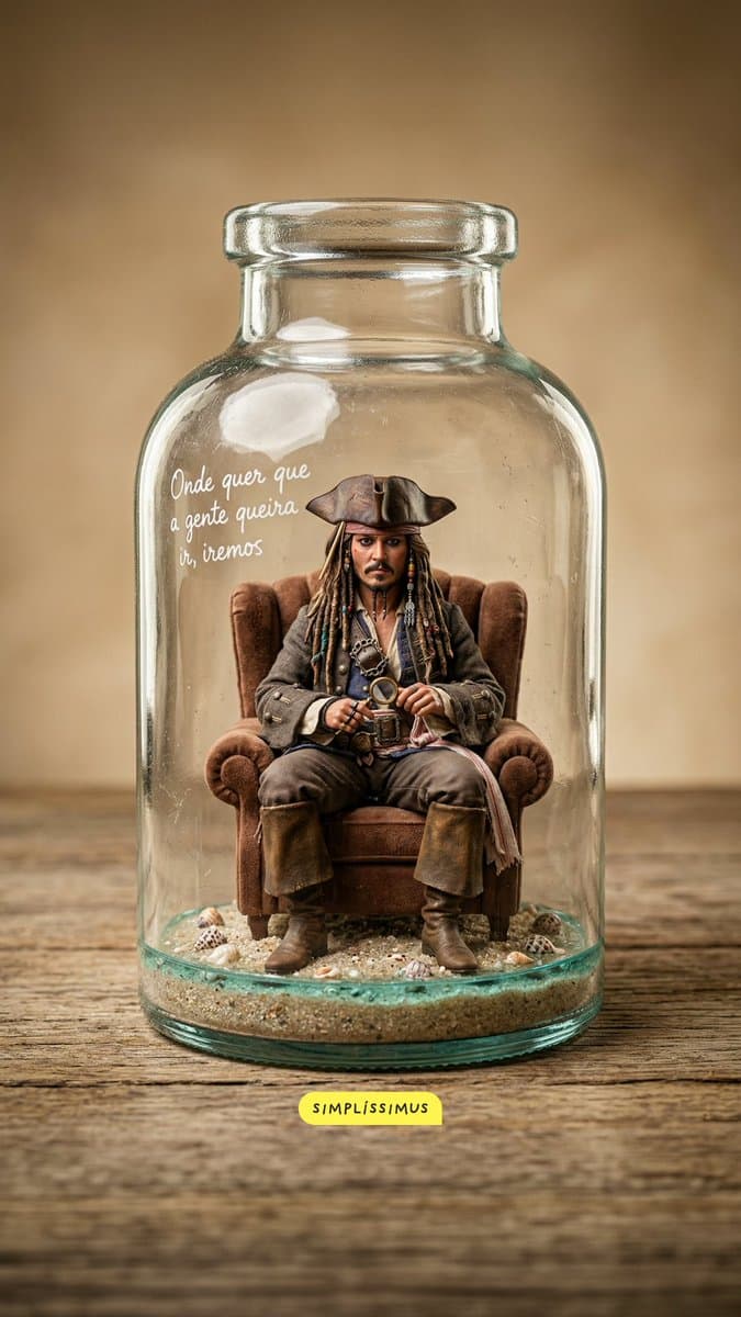 Miniature Diorama in a Glass Bottle