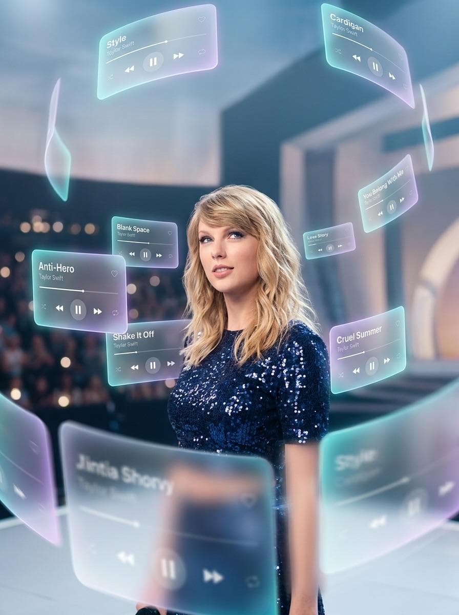 Drake with Orbiting 3D Music Interface Cards