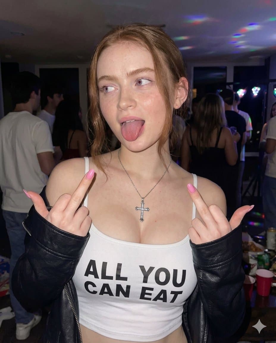 Rebellious Woman at House Party