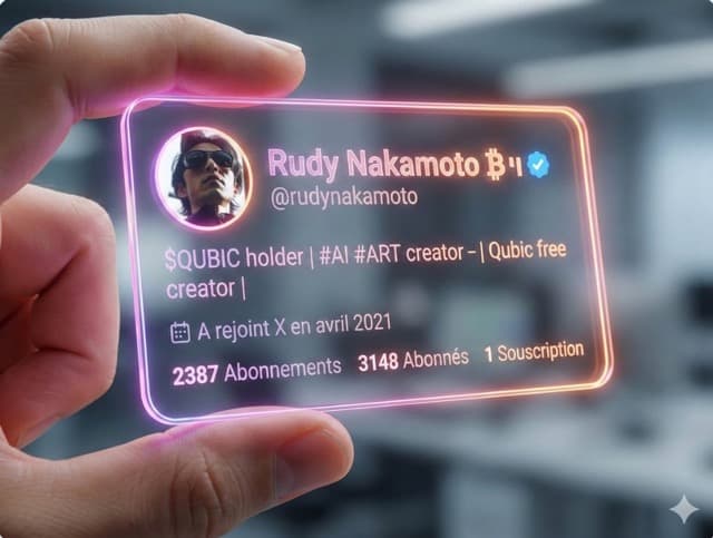 Futuristic Transparent Twitter Profile Card